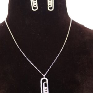 Silver Necklace Set with Matching Earrings | Damini Silver Dubai